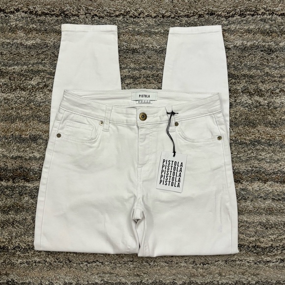 Pistola Mid Rise Ankle Skinny Jeans Sz 27 NWT | Pistola White Ankle Skinny Jean* - Picture 1 of 13